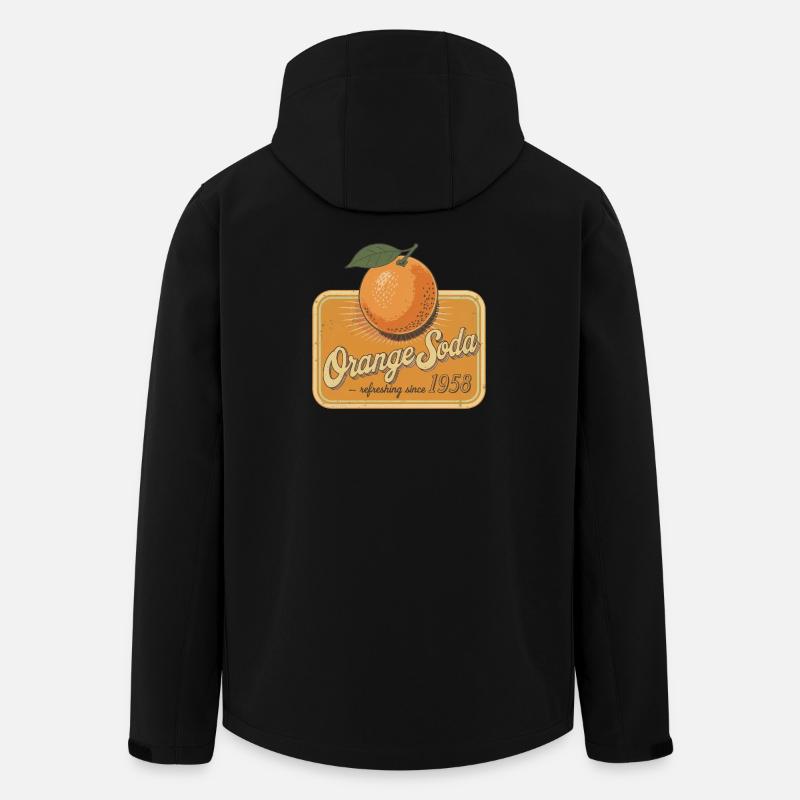 Retro Orange Soda – Since 1958 - Recycelte Männer Softshell-Jacke von Stanley/Stella - Schwarz