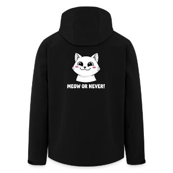 Miaou ou jamais chat - Veste softshell homme en polyester recyclé Stanley/Stella - noir - Dos - AI Model Male 185 light (185cm)