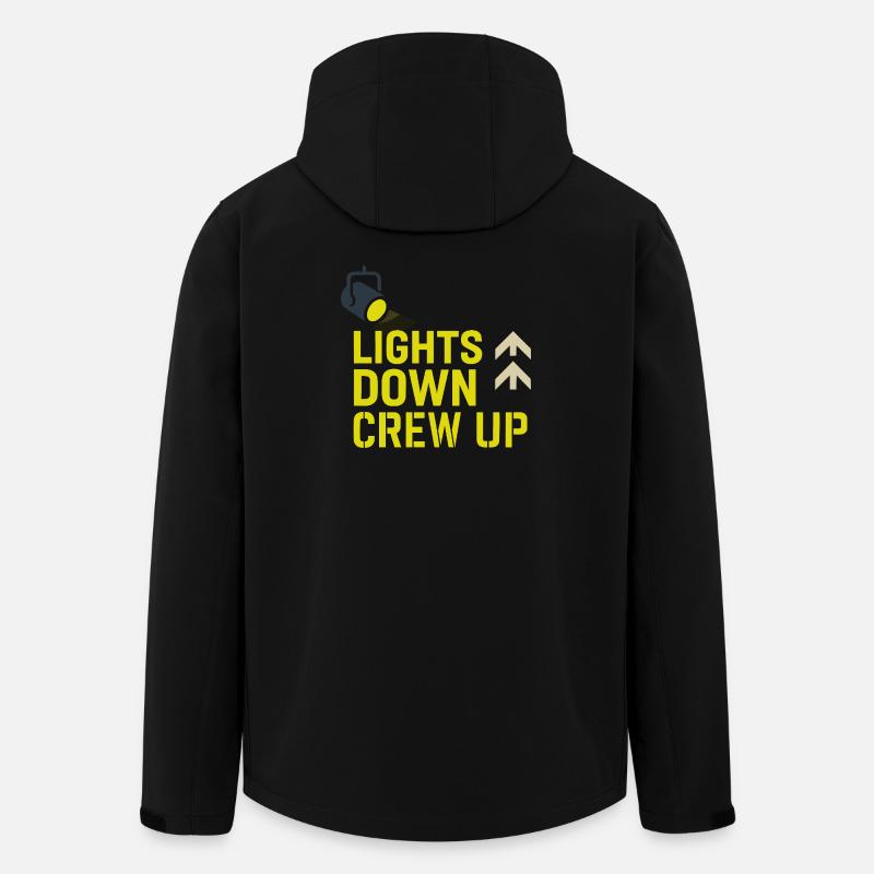 Theatertechnik-crew Bühnentechniker Ton - Recycelte Männer Softshell-Jacke von Stanley/Stella - Schwarz