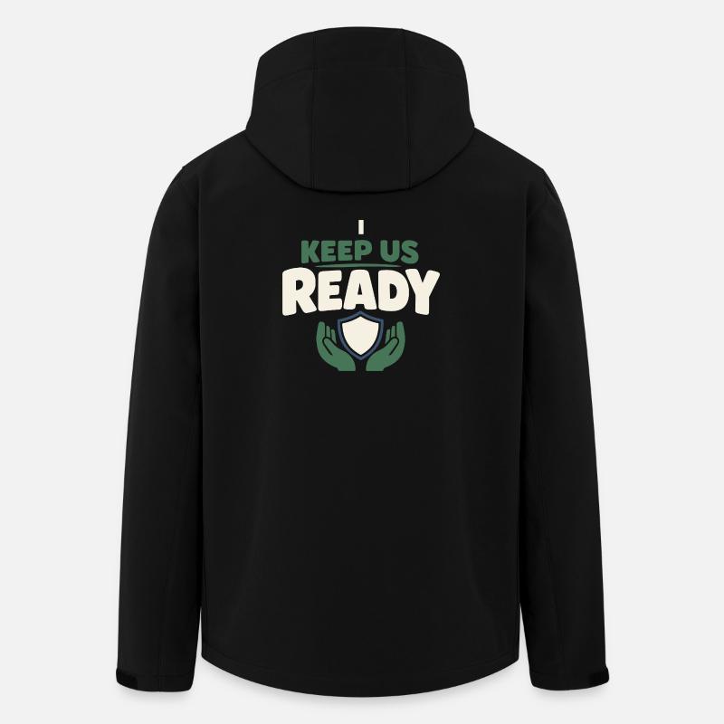 Familienvorsorge Notfallplaner Prepper - Recycelte Männer Softshell-Jacke von Stanley/Stella - Schwarz