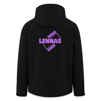 Lennas - Recycelte Männer Softshell-Jacke von Stanley/Stella - Schwarz - Hinten - AI Model Male 185 light (185cm)