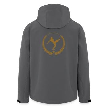 Capoeira - Combat - Danse - Veste softshell homme en polyester recyclé Stanley/Stella - noir - Dos - AI Model Male 185 light (185cm)