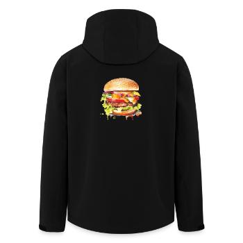 Explosion des couleurs de Hambourg - Veste softshell homme en polyester recyclé Stanley/Stella - noir - Dos - AI Model Male 185 light (185cm)