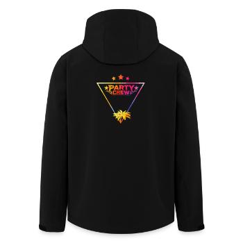 Équipe de fête - Veste softshell homme en polyester recyclé Stanley/Stella - noir - Dos - AI Model Male 185 light (185cm)