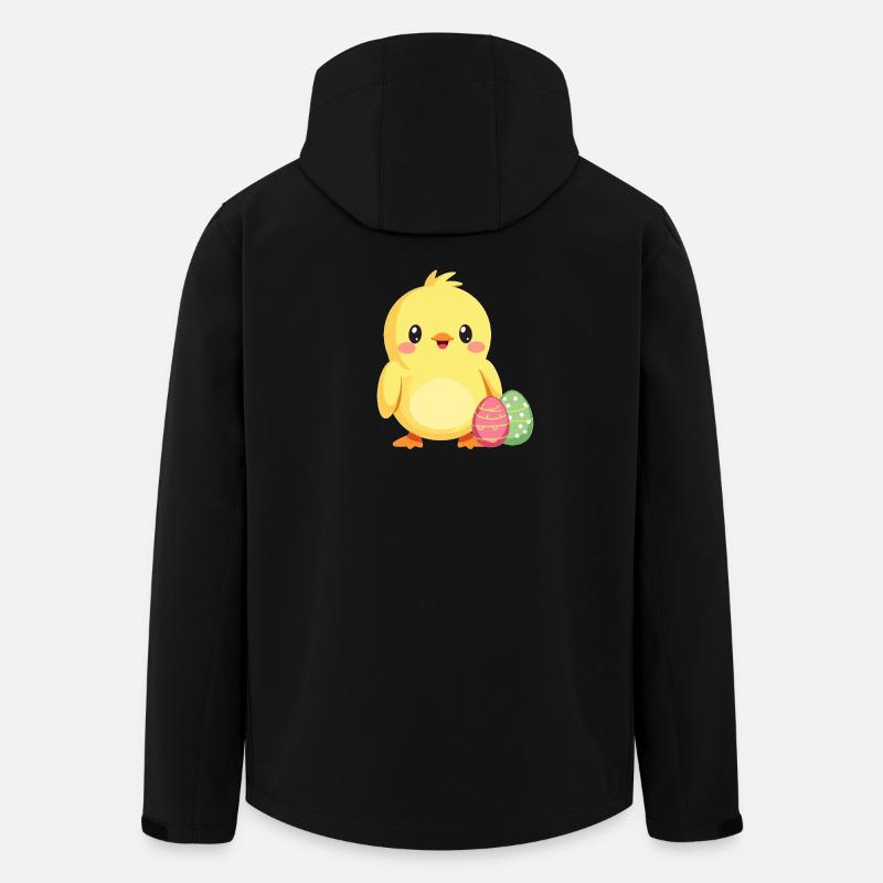 Poussins à Pâques - Veste softshell homme en polyester recyclé Stanley/Stella - noir