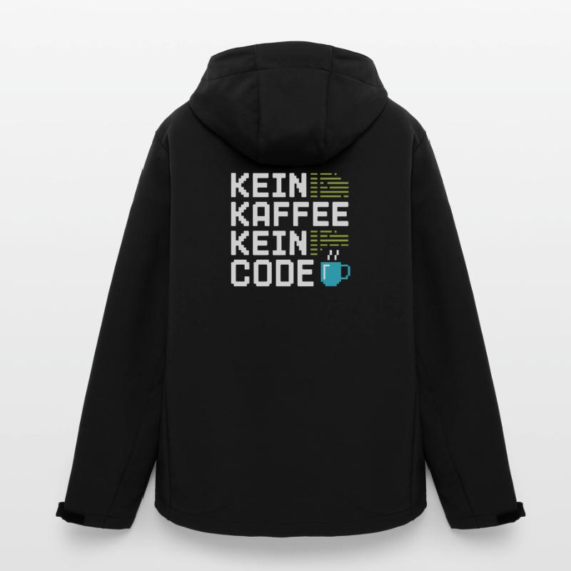 No Coffee No Code Programmeur Informaticien Veste softshell homme en polyester recyclé Stanley/Stella