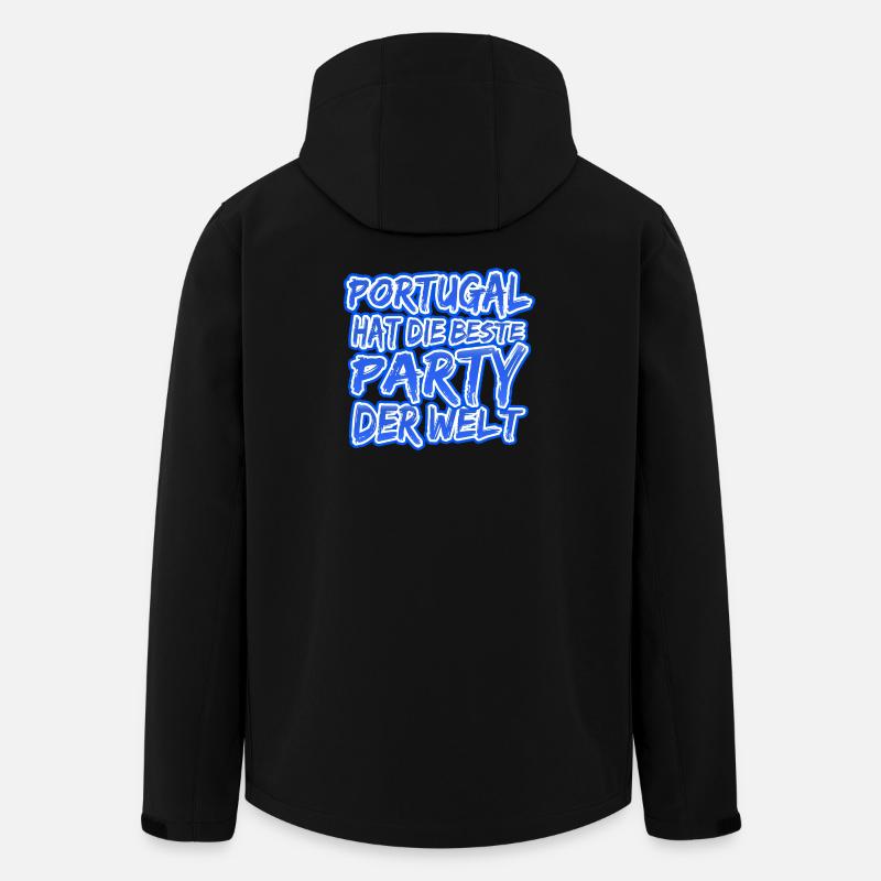 Urlaub Portugal - Recycelte Männer Softshell-Jacke von Stanley/Stella - Schwarz