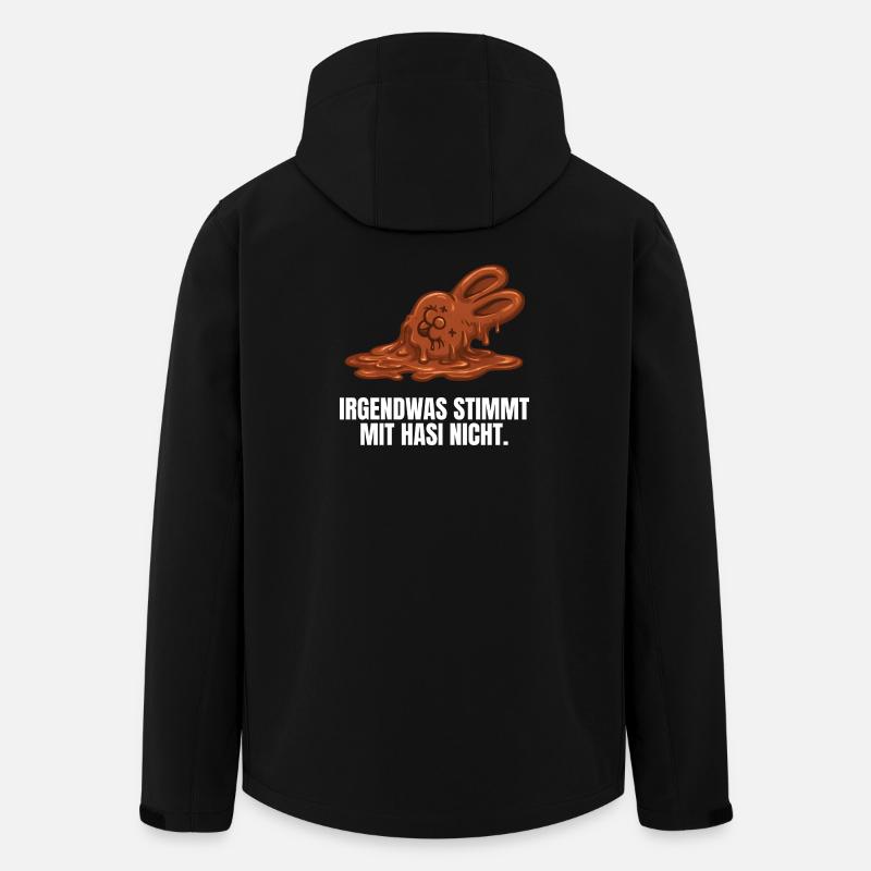 Schokoladenhase Ostern - Recycelte Männer Softshell-Jacke von Stanley/Stella - Schwarz