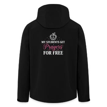 My Students Get Prayers Free Christlicher Lehrer - Recycelte Männer Softshell-Jacke von Stanley/Stella - Schwarz - Hinten - AI Model Male 185 light (185cm)