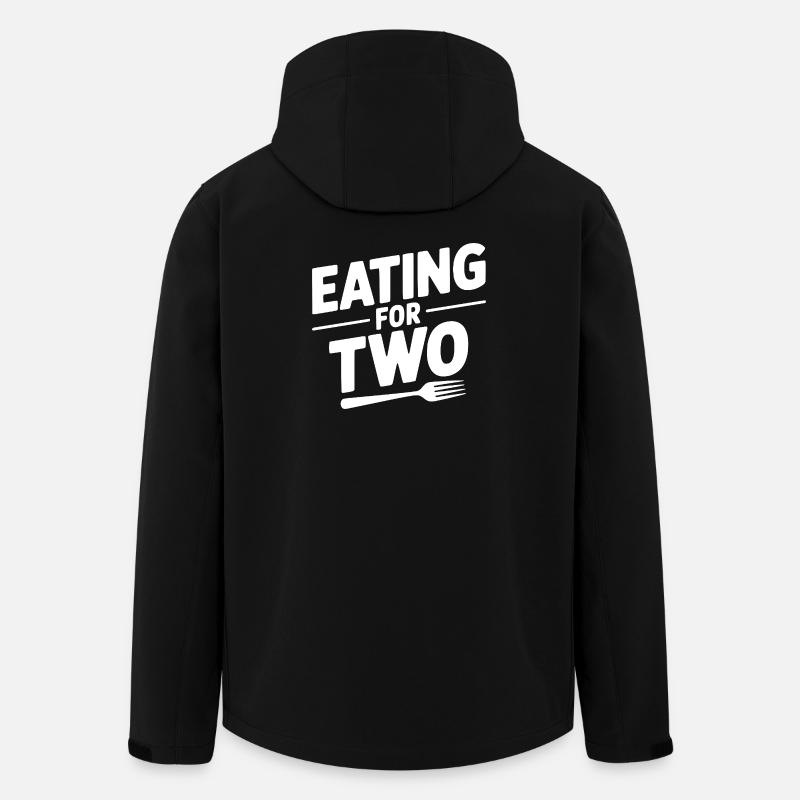 Manger pour deux - Veste softshell homme en polyester recyclé Stanley/Stella - noir