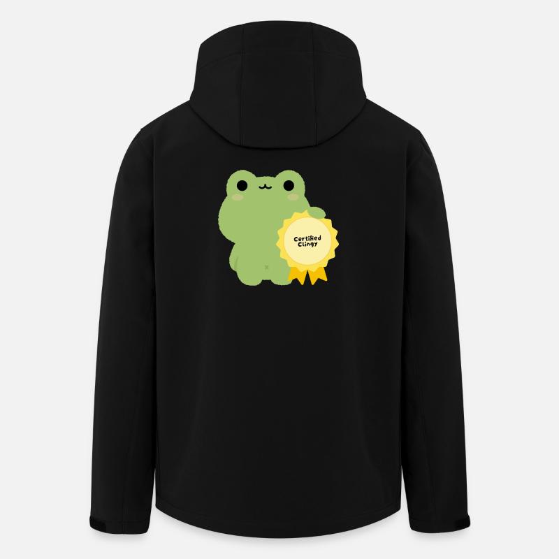 Zertifiziertes Klammerfrosch-Abzeichen - Recycelte Männer Softshell-Jacke von Stanley/Stella - Schwarz