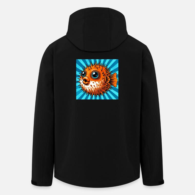 Kugelfisch - Recycelte Männer Softshell-Jacke von Stanley/Stella - Schwarz
