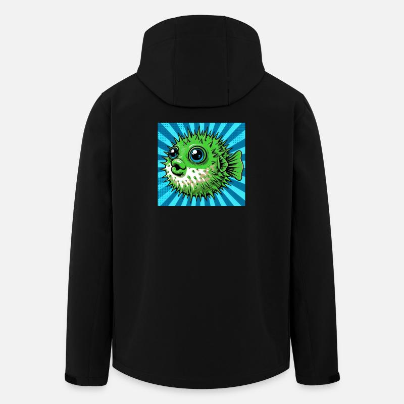 Kugelfisch - Recycelte Männer Softshell-Jacke von Stanley/Stella - Schwarz