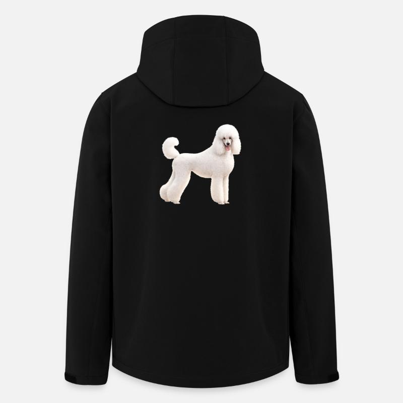 Caniche Grand Blanc - Veste softshell homme en polyester recyclé Stanley/Stella - noir