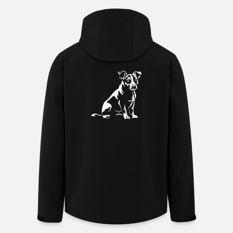 Jack Russell Terrier "Black Edition" - Men’s Recycled Softshell Jacket by Stanley/Stella - black