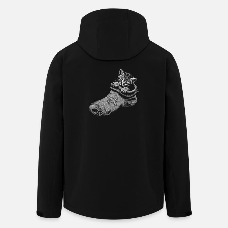 chaton - Veste softshell homme en polyester recyclé Stanley/Stella - noir