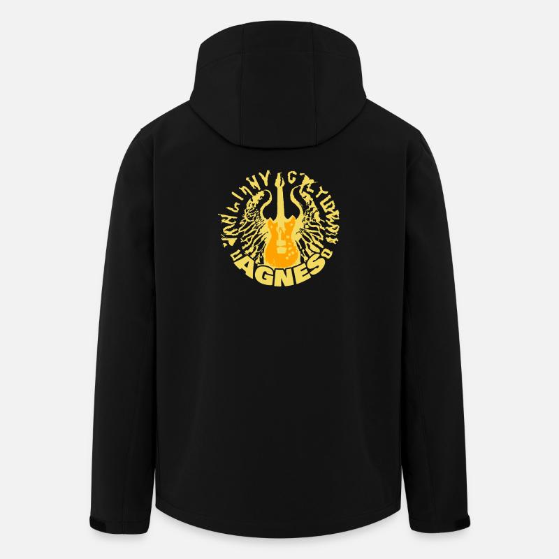 Agnès - Veste softshell homme en polyester recyclé Stanley/Stella - noir