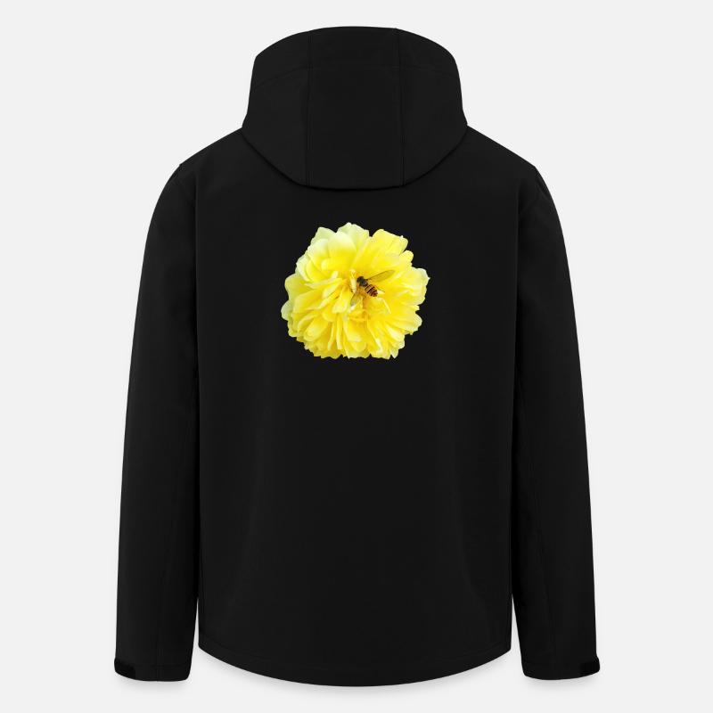Yellow_Rose_-_Bee_Nature_Photography - Veste softshell homme en polyester recyclé Stanley/Stella - noir