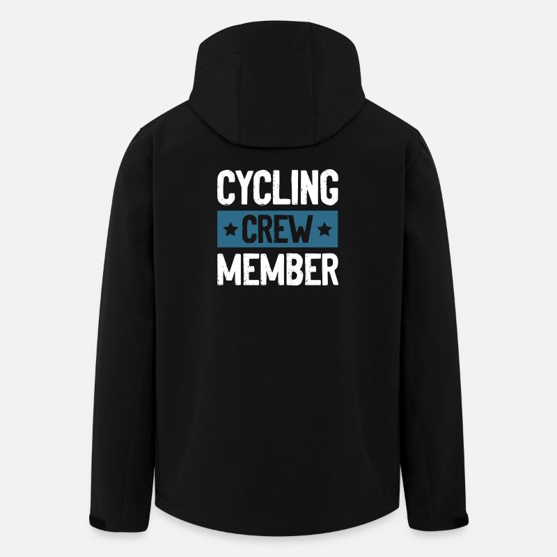 Cycling Crew - Recycelte Männer Softshell-Jacke von Stanley/Stella - Schwarz