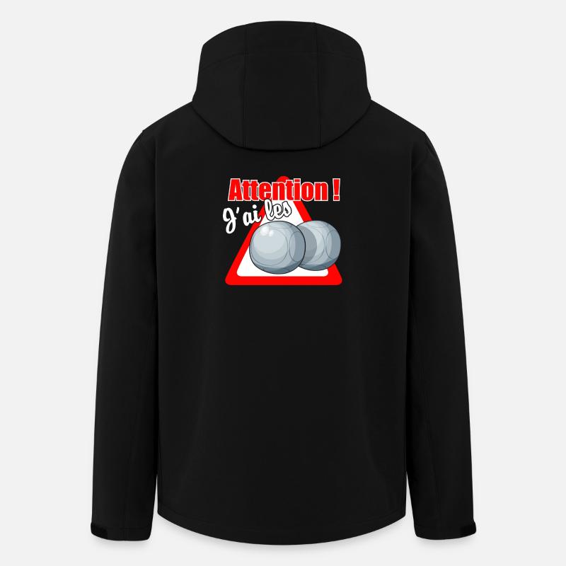 Balls! - Recycelte Männer Softshell-Jacke Discoverer von Stanley/Stella - Schwarz