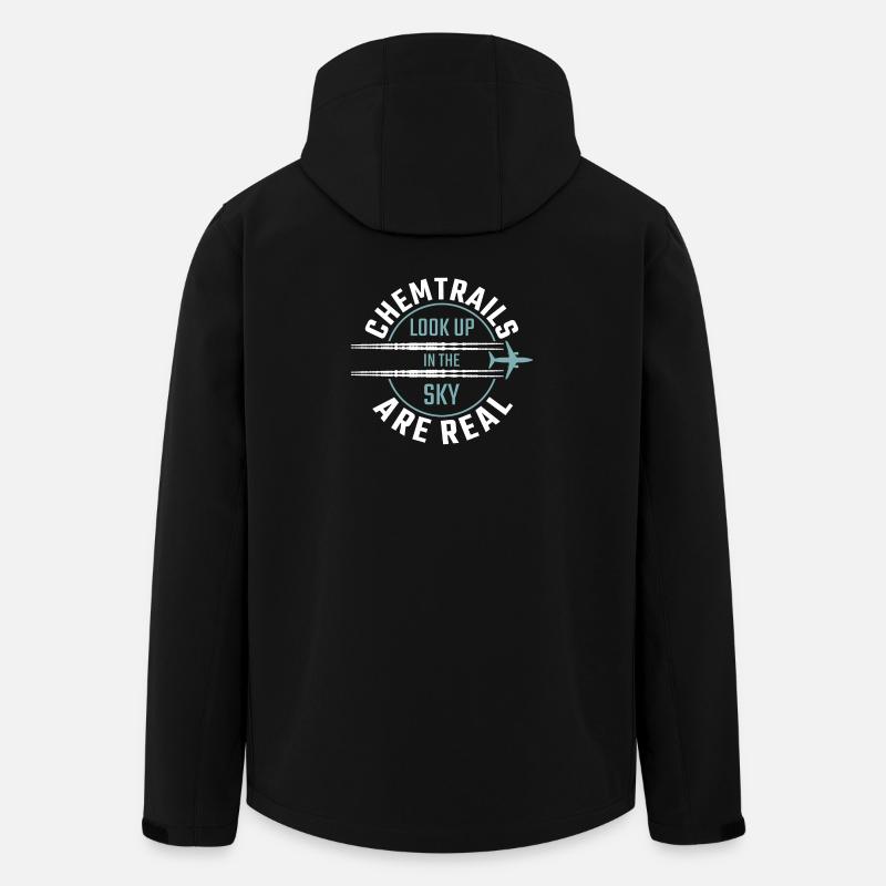 Chemtrails are Real - Recycelte Männer Softshell-Jacke von Stanley/Stella - Schwarz