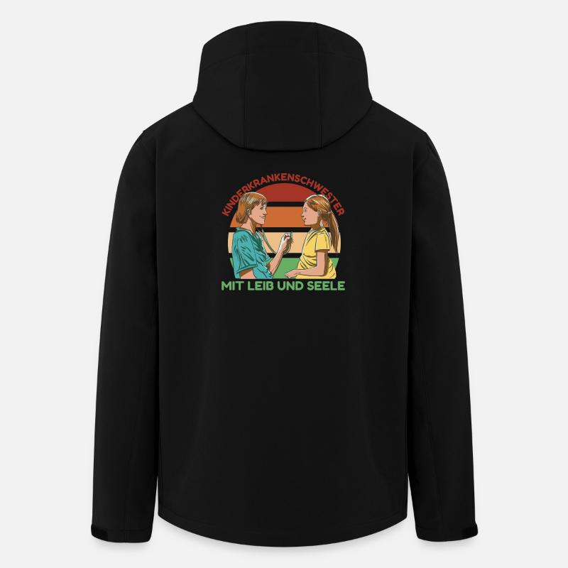 Kinderkrankenschwester mit Leib und Seele - Recycelte Männer Softshell-Jacke von Stanley/Stella - Schwarz