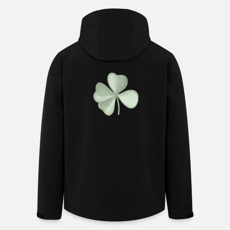 Cloverleaf pastel - Men’s Recycled Softshell Jacket by Stanley/Stella - black