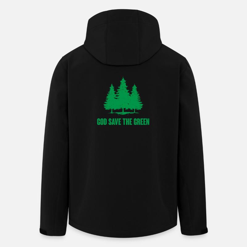 Dieu sauve le vert - Veste softshell homme en polyester recyclé Stanley/Stella - noir