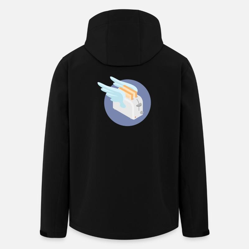 Fliegender Toaster - Recycelte Männer Softshell-Jacke von Stanley/Stella - Schwarz