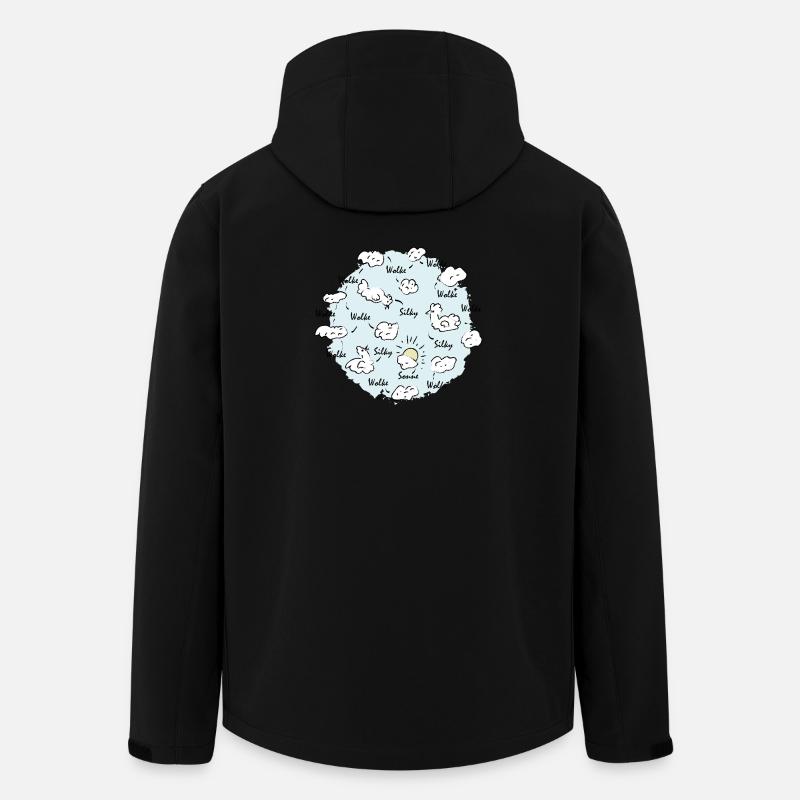 Seidenwolke - Recycelte Männer Softshell-Jacke von Stanley/Stella - Schwarz