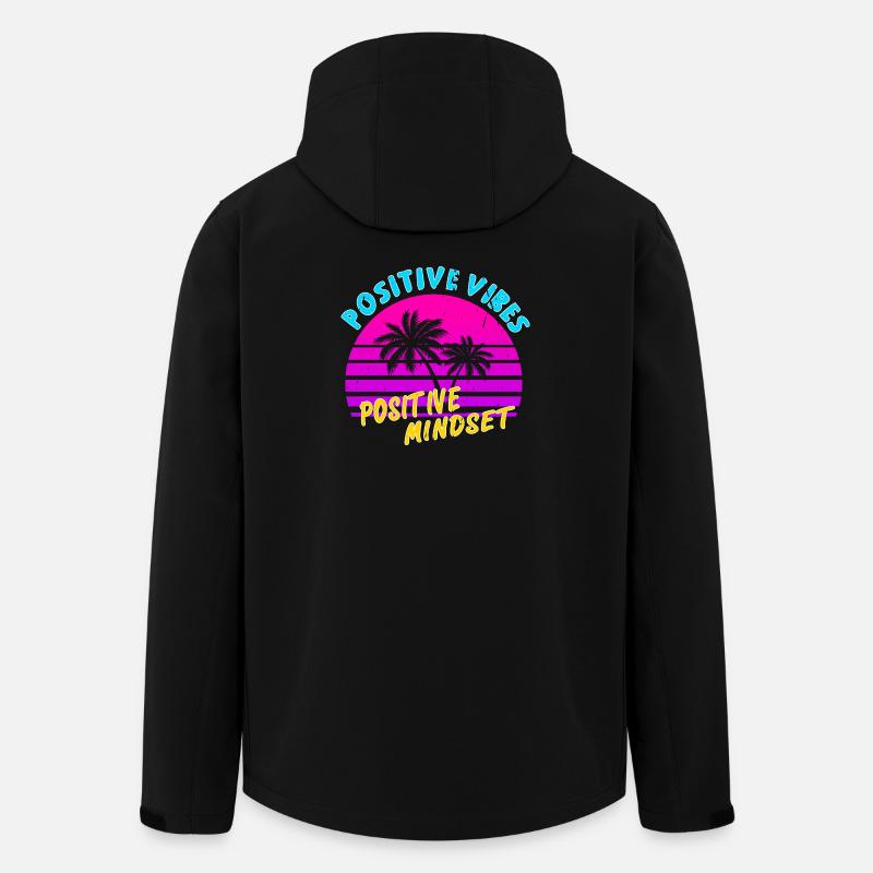 Positive Mindset positive Vibes - Recycelte Männer Softshell-Jacke von Stanley/Stella - Schwarz