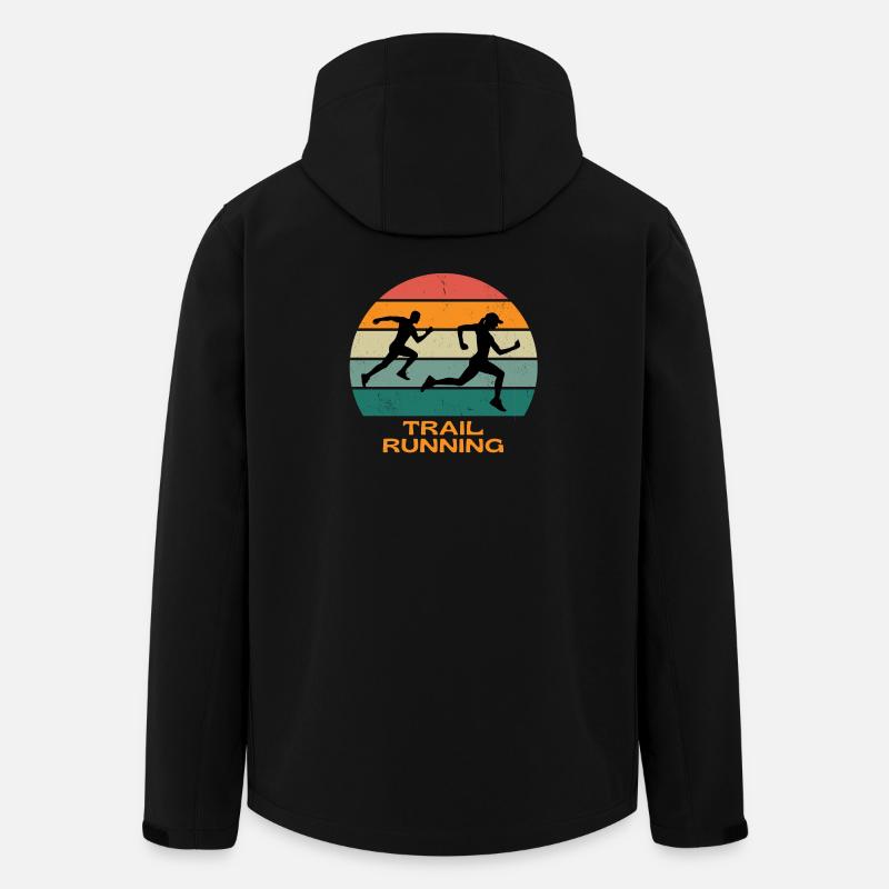 Trail, Trailrunning, Laufen - Recycelte Männer Softshell-Jacke von Stanley/Stella - Schwarz