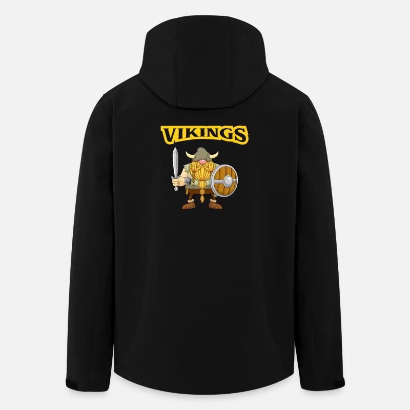 Wikinger, Gnom, Entdecker - Recycelte Männer Softshell-Jacke von Stanley/Stella - Schwarz