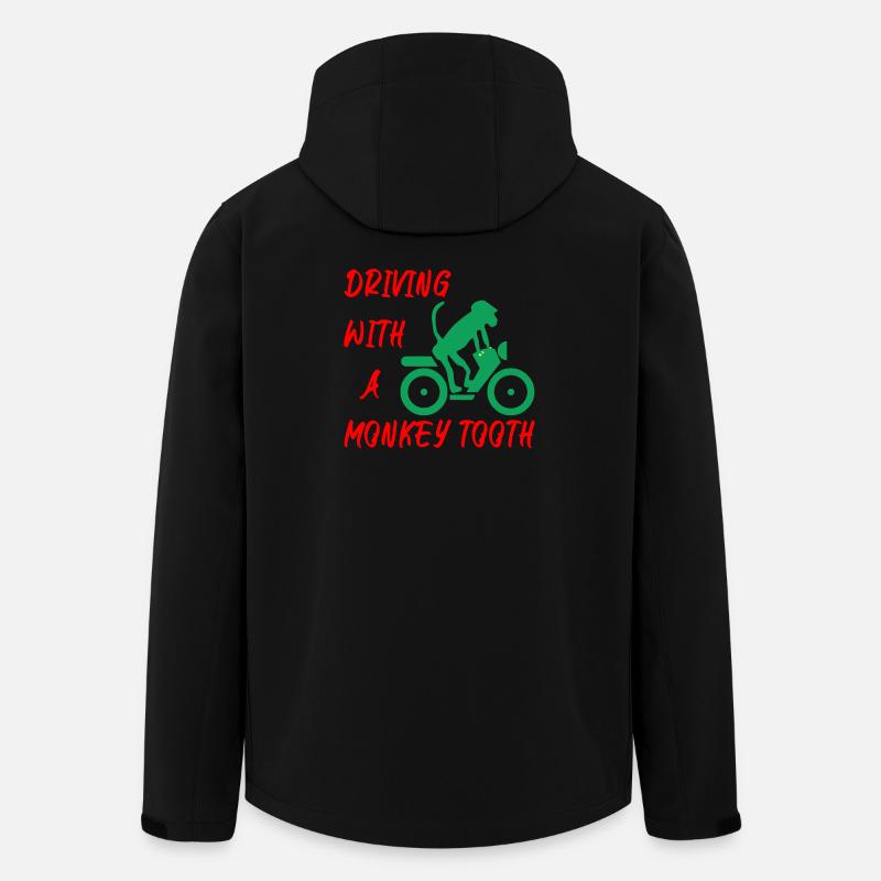 Driving with a monkey tooth - Affenzahn - Recycelte Männer Softshell-Jacke von Stanley/Stella - Schwarz