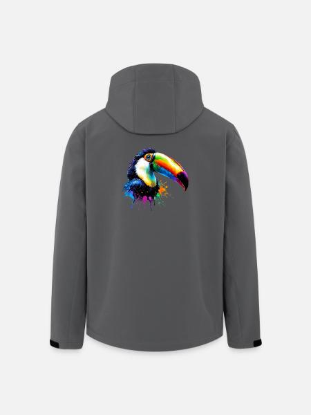 Toucan - Men’s Recycled Softshell Jacket by Stanley/Stella - black
