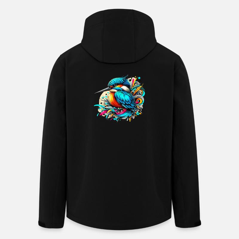 Kingfisher - Men’s Recycled Softshell Jacket by Stanley/Stella - black