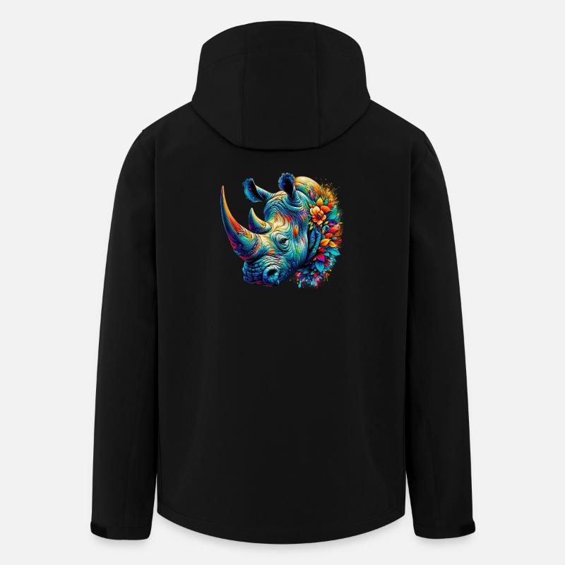 Rhinoceros - Men’s Recycled Softshell Jacket by Stanley/Stella - black