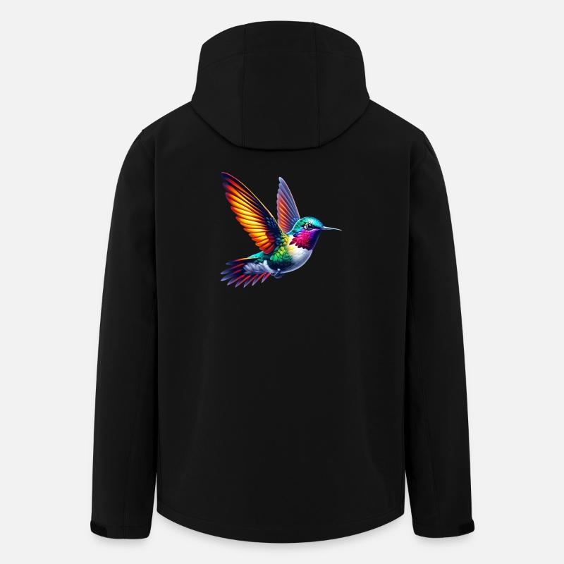 Kolibri - Recycelte Männer Softshell-Jacke von Stanley/Stella - Schwarz