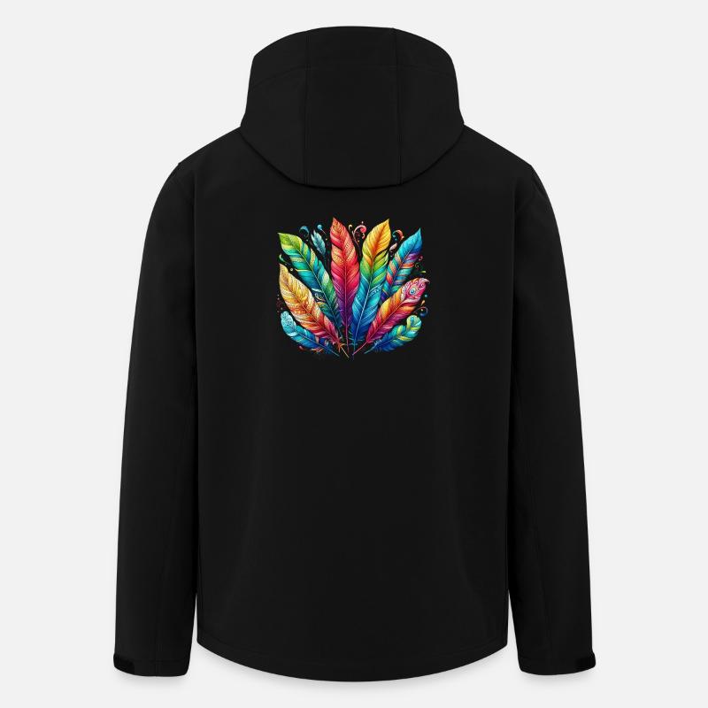 Feder Federstift Kugelschreiber - Recycelte Männer Softshell-Jacke von Stanley/Stella - Schwarz