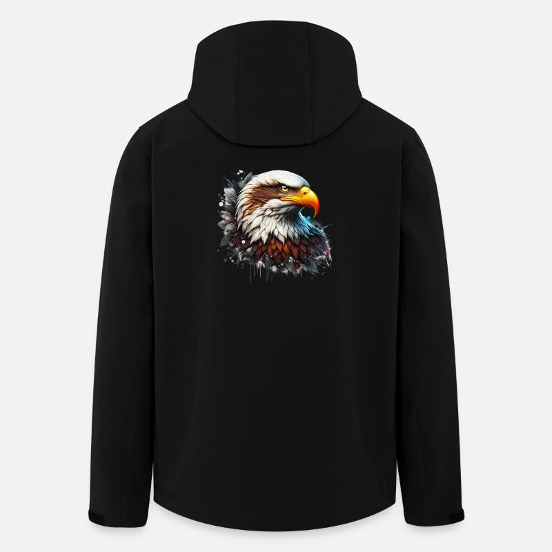 Adler - Recycelte Männer Softshell-Jacke von Stanley/Stella - Schwarz