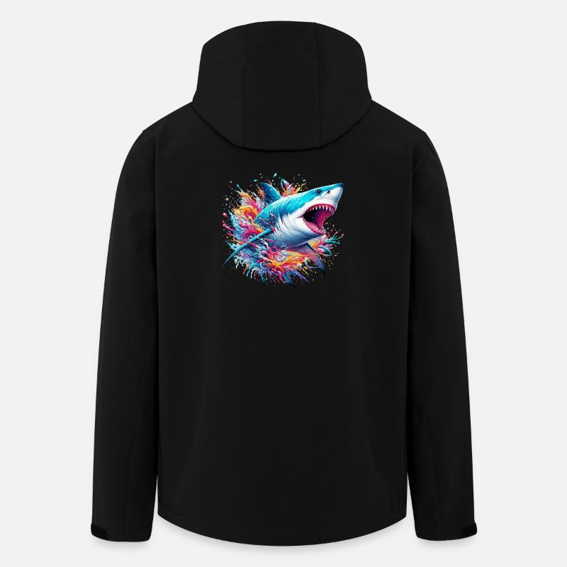 Hai - Recycelte Männer Softshell-Jacke von Stanley/Stella - Schwarz