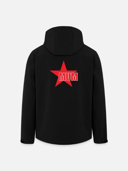 Maman d'Amour - Mother's Day - Men’s Recycled Softshell Jacket by Stanley/Stella - black