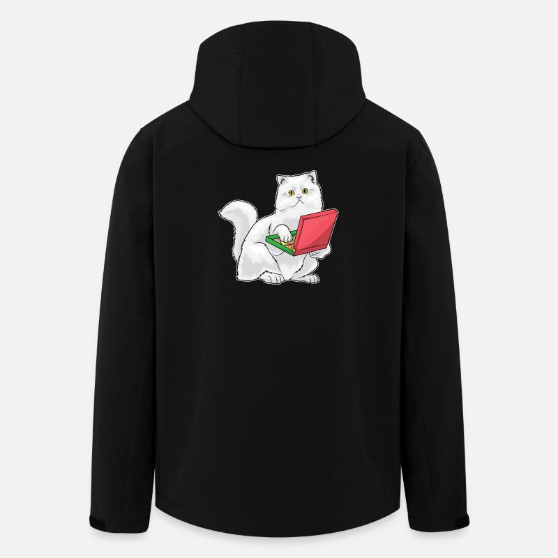 Pizza Chat Persan - Veste softshell homme en polyester recyclé Stanley/Stella - noir