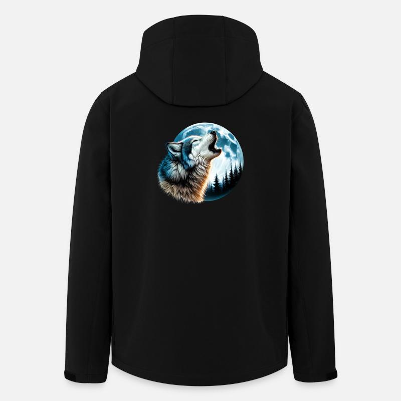 Wolf - Recycelte Männer Softshell-Jacke von Stanley/Stella - Schwarz