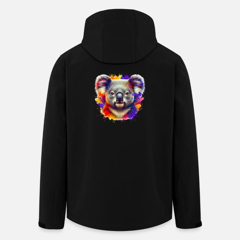 Koala - Recycelte Männer Softshell-Jacke von Stanley/Stella - Schwarz