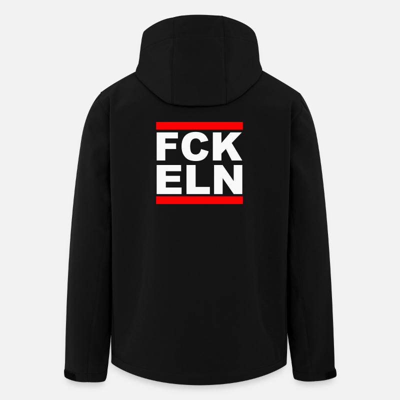 FCK ELN - Recycelte Männer Softshell-Jacke von Stanley/Stella - Schwarz