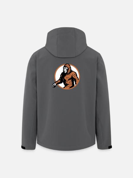 Bigfoot mysterious cryptid creature art - Men’s Recycled Softshell Jacket by Stanley/Stella - black