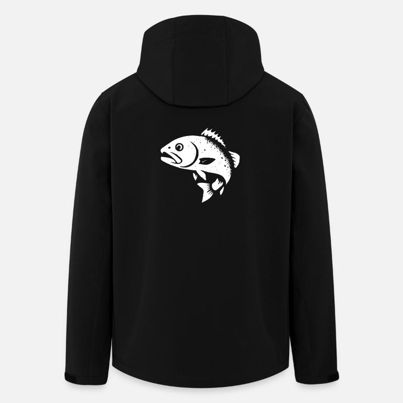 Zander and perch - Men’s Recycled Softshell Jacket by Stanley/Stella - black