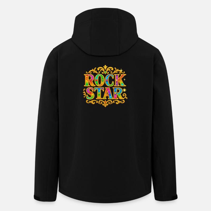 Vibrant Glitter Rock Star Embellishment - Recycelte Männer Softshell-Jacke von Stanley/Stella - Schwarz