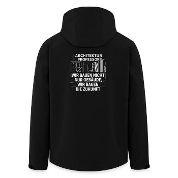 Dicton professionnel de l’architecture - Veste softshell homme en polyester recyclé Stanley/Stella - noir - Dos - AI Model Male 185 light (185cm)